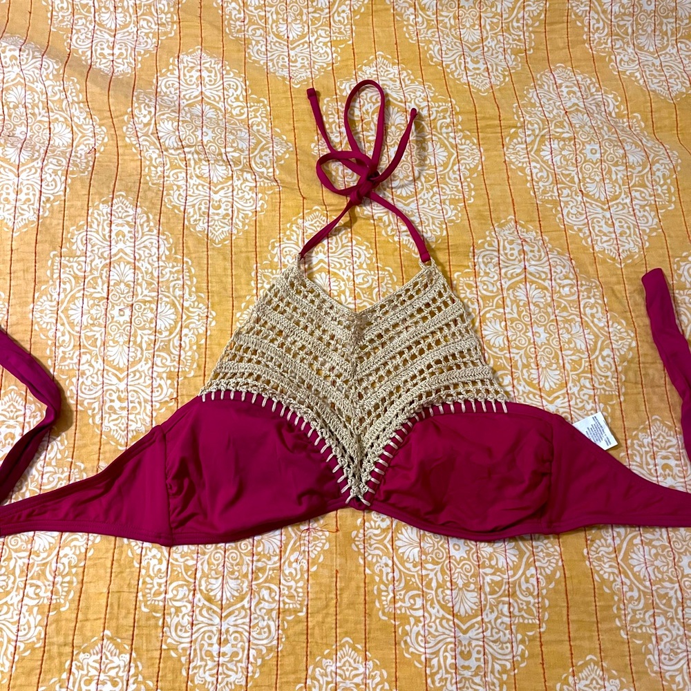 Bikini Lab Crochet Self Tie Bikini Top
